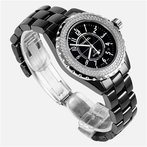 chanel watches j12 black ceramic 38mm automatic|Chanel j12 automatic watch price.